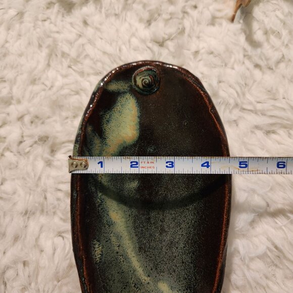 Handcrafted Marked Pottery Ceramic Trinket Dish Boho, Cottage, - Picture 4 of 10